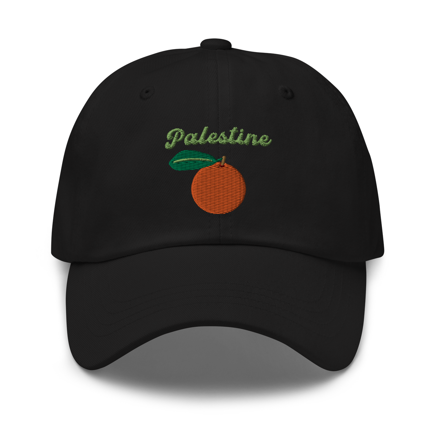 Palestine Orange Embroidered Dad Hat