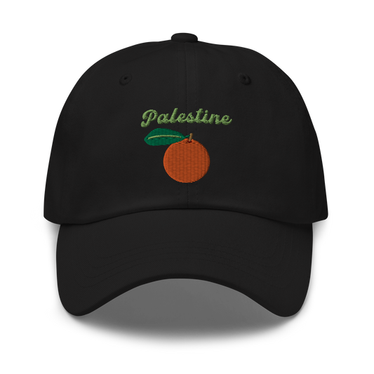 Palestine Orange Embroidered Dad Hat