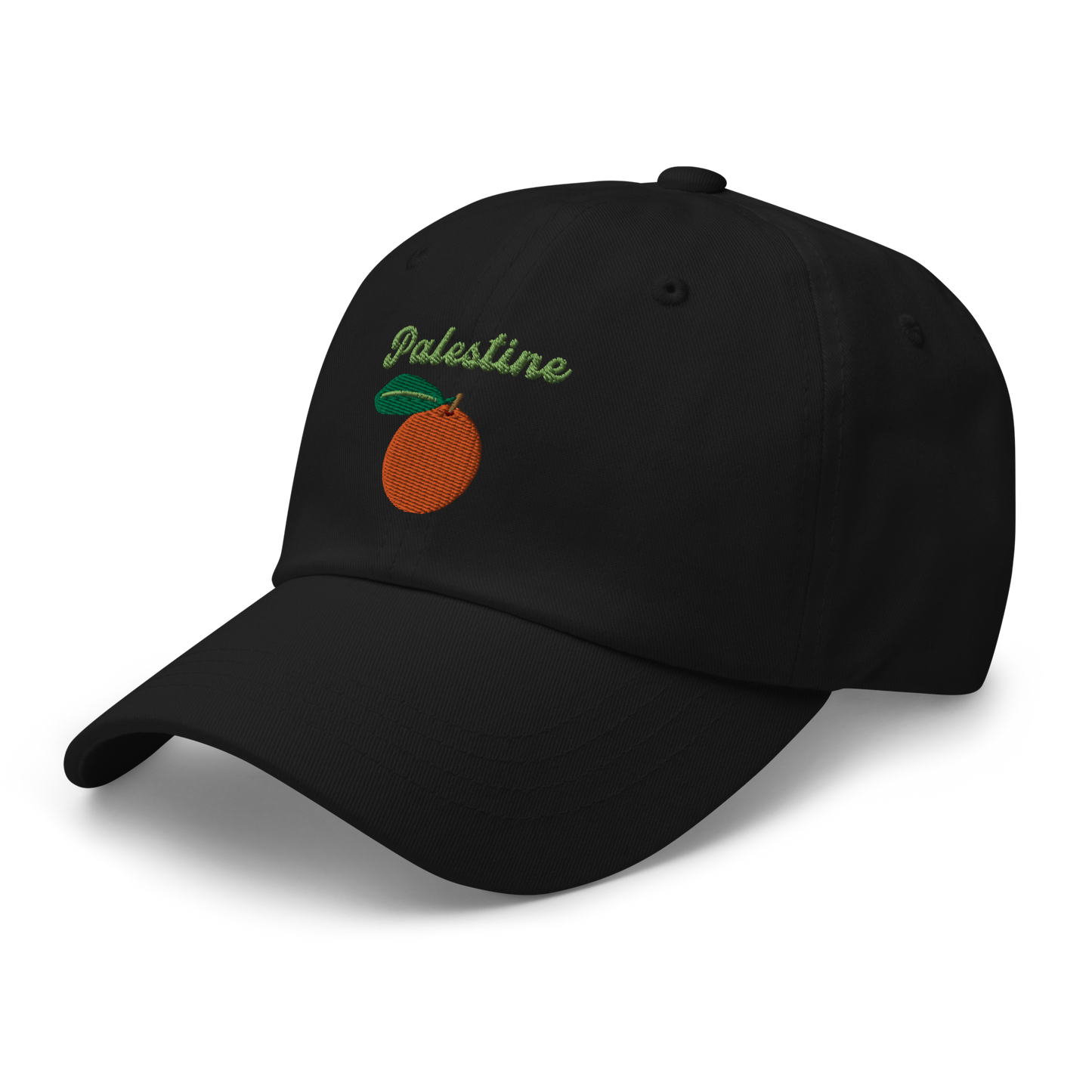 Palestine Orange Embroidered Dad Hat