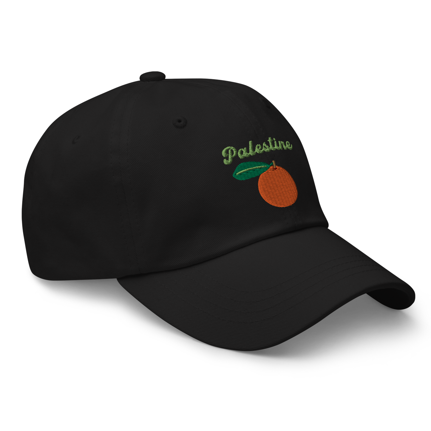 Palestine Orange Embroidered Dad Hat