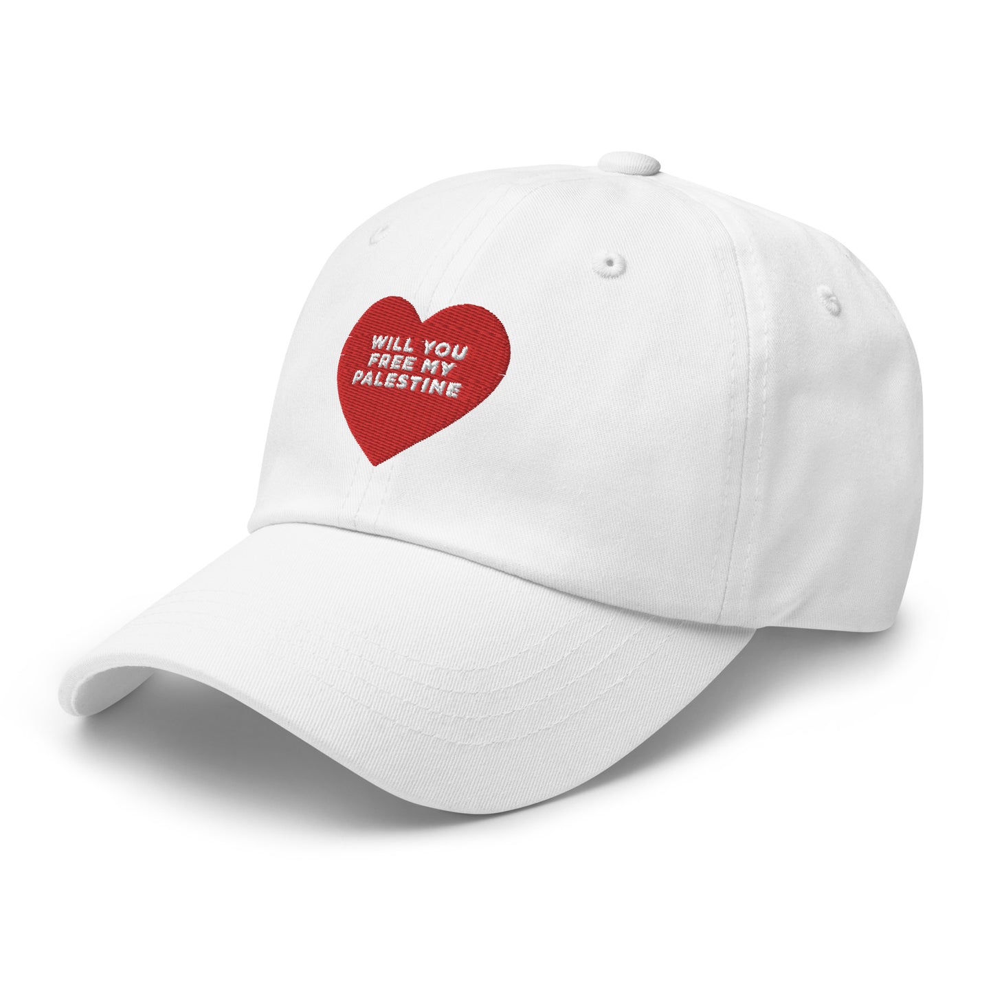 Will You Free My Palestine Embroidered Dad Hat