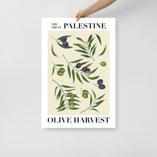 Palestine Olive Harvest Poster