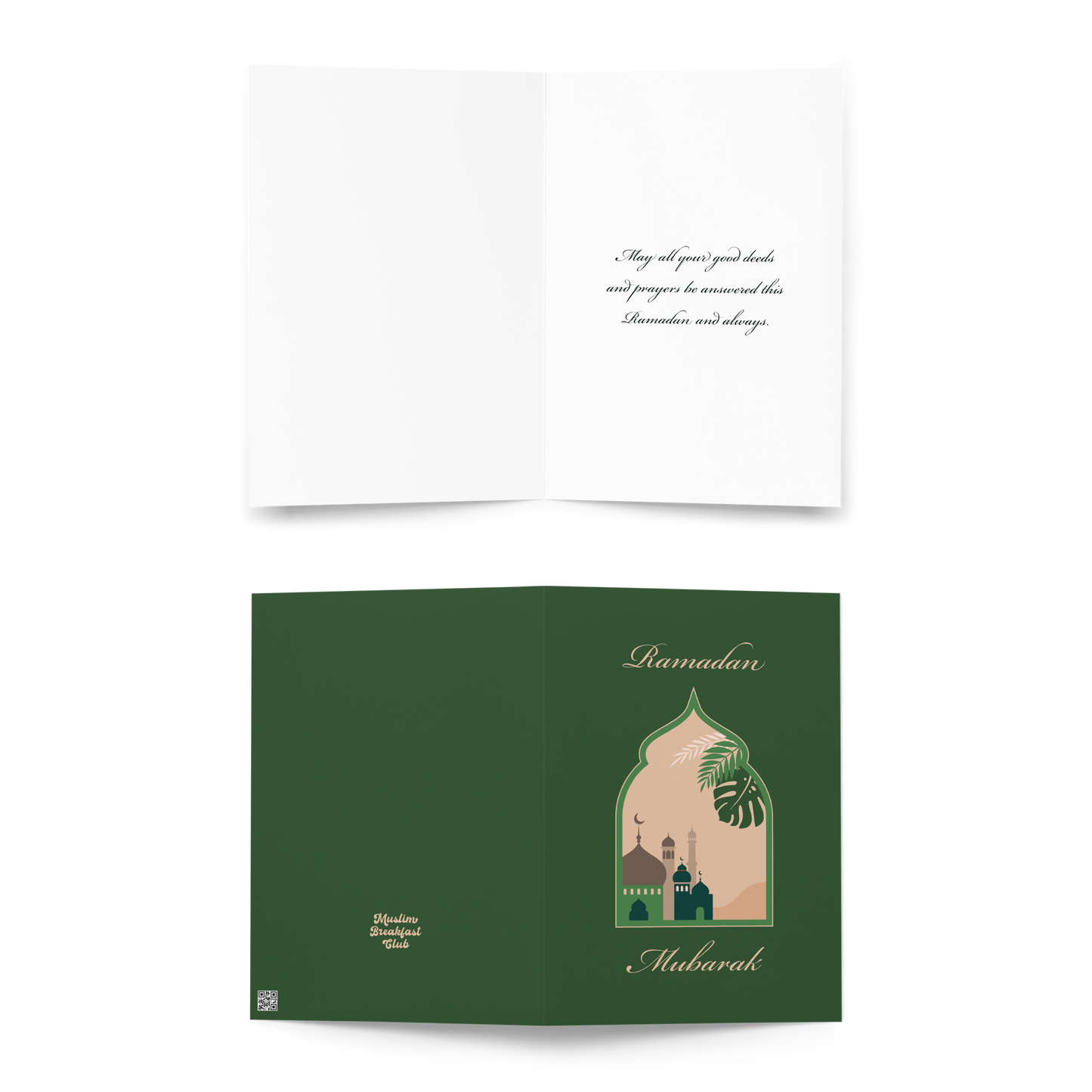 Ramadan Mubarak Card - Green