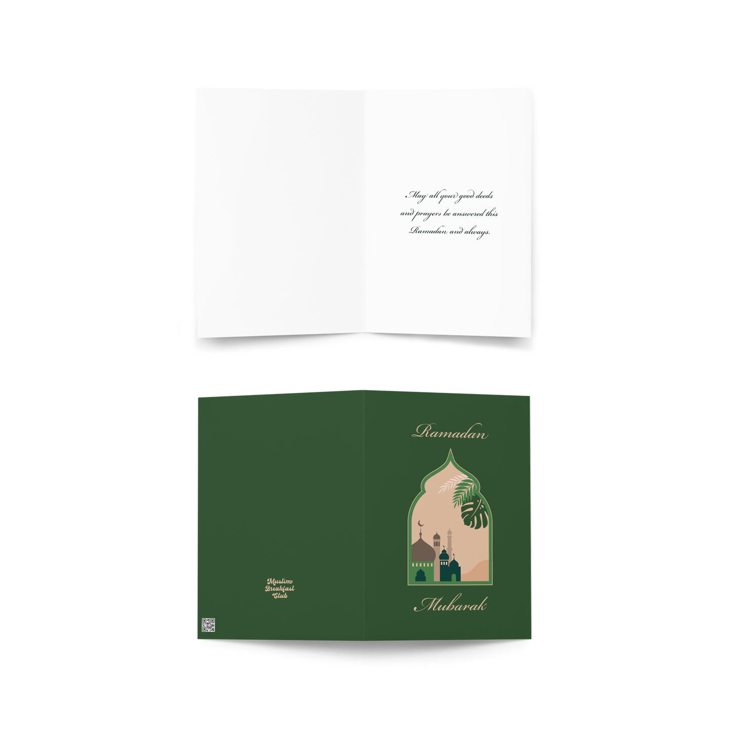 Ramadan Mubarak Card - Green