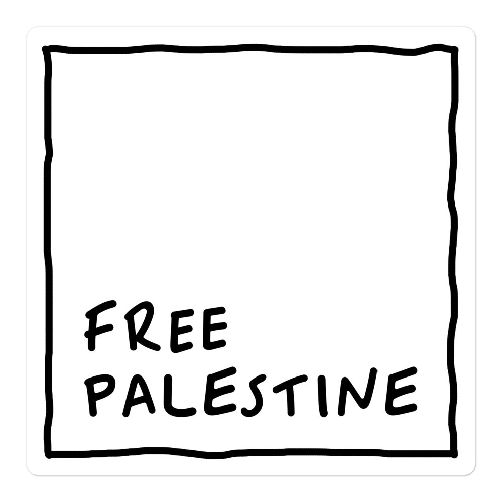 Free Palestine Handwriting Sticker