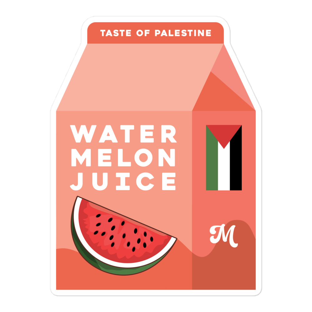 Palestine Watermelon Juice Sticker