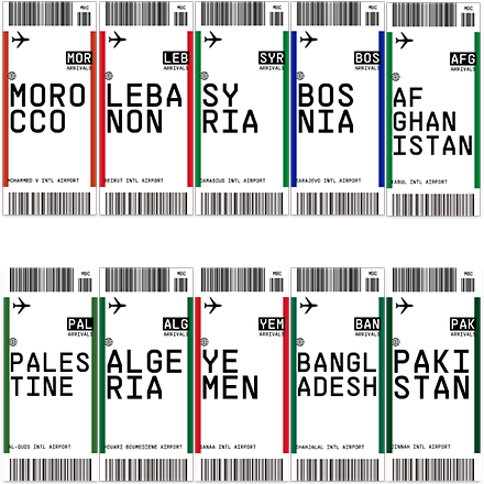 Luggage Tag Stickers 🧳