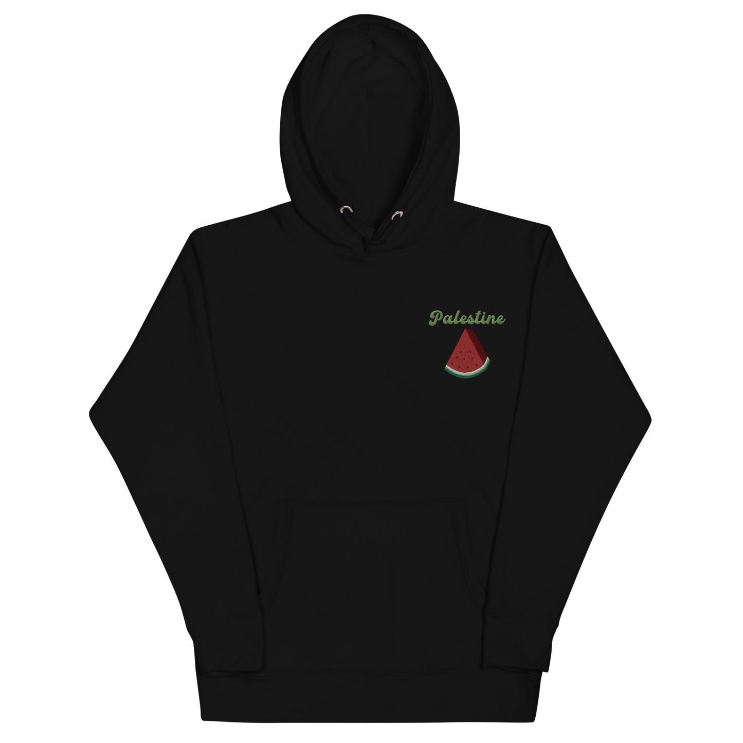 Palestine Watermelon Embroidered Unisex Hoodie