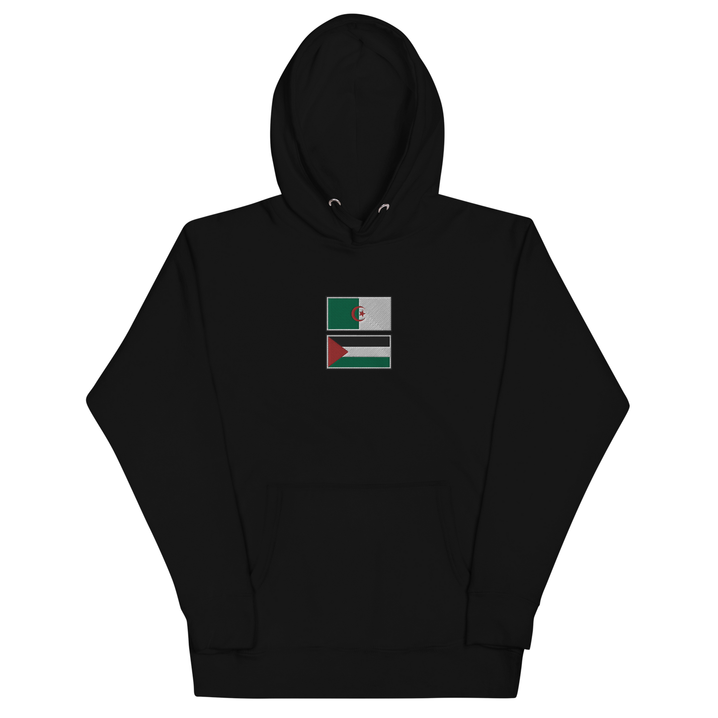 Algeria x Palestine Embroidered Unisex Hoodie