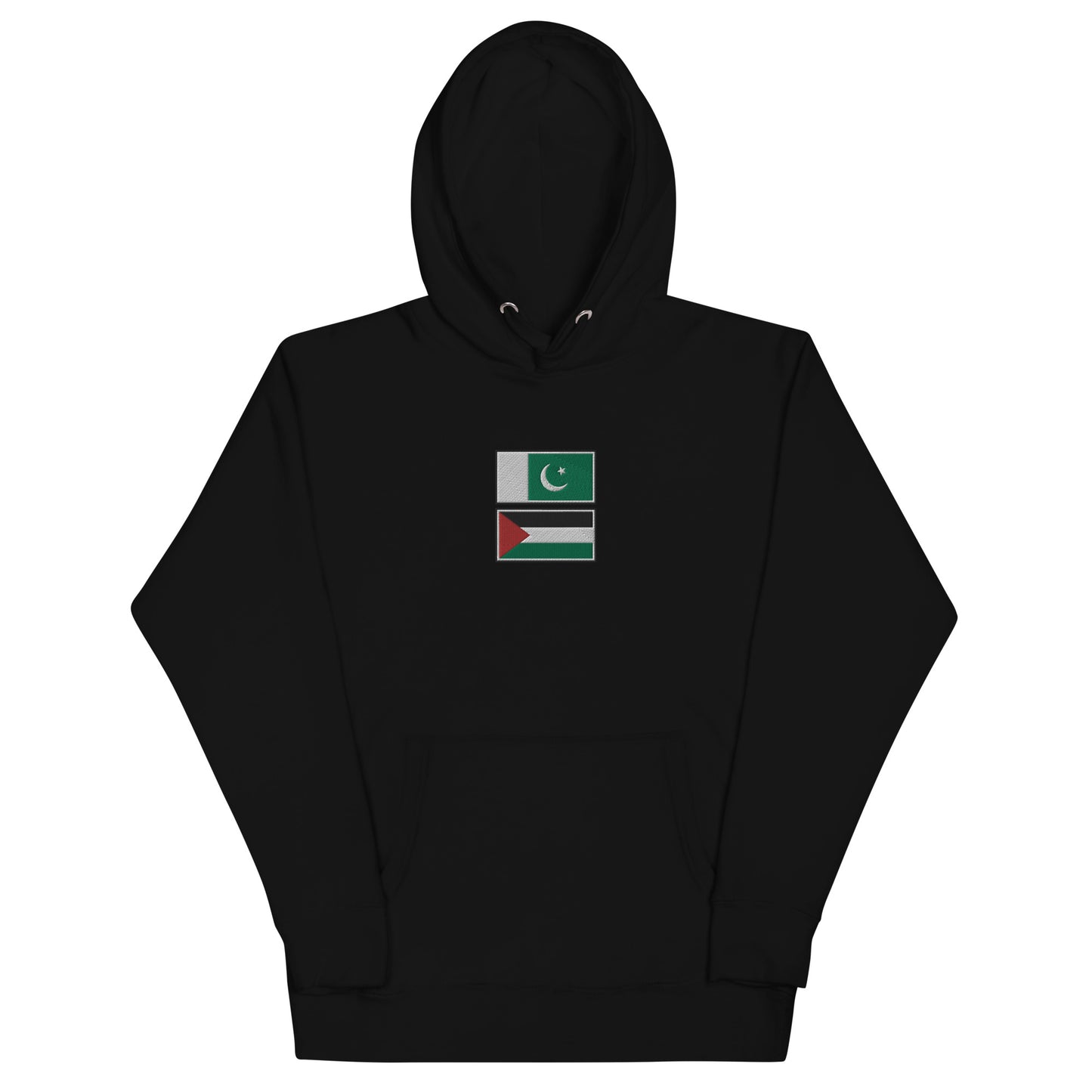 Pakistan x Palestine Embroidered Unisex Hoodie