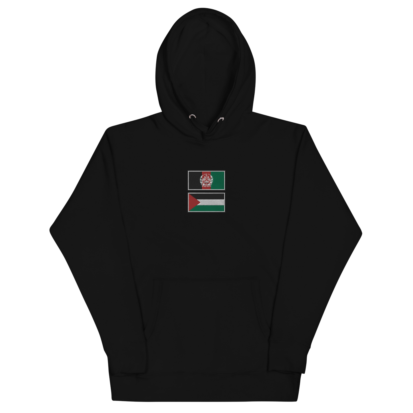 Afghanistan x Palestine Embroidered Unisex Hoodie