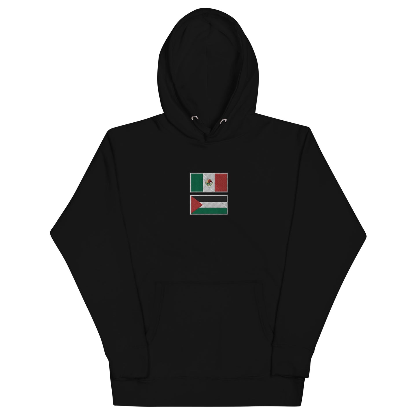 Mexico x Palestine Embroidered Unisex Hoodie