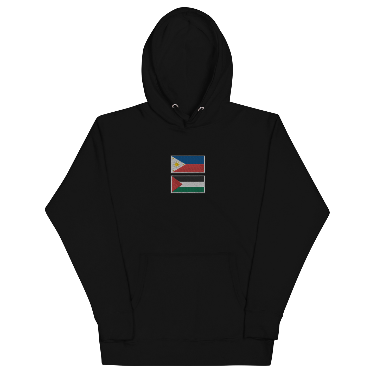 Philippines x Palestine Embroidered Unisex Hoodie