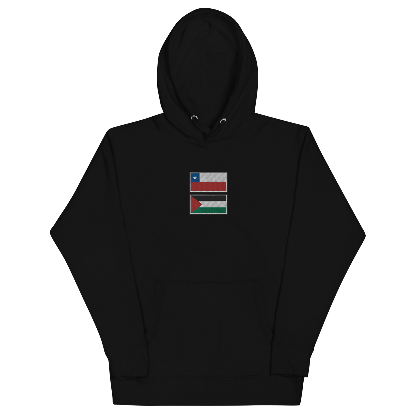 Chile x Palestine Embroidered Unisex Hoodie