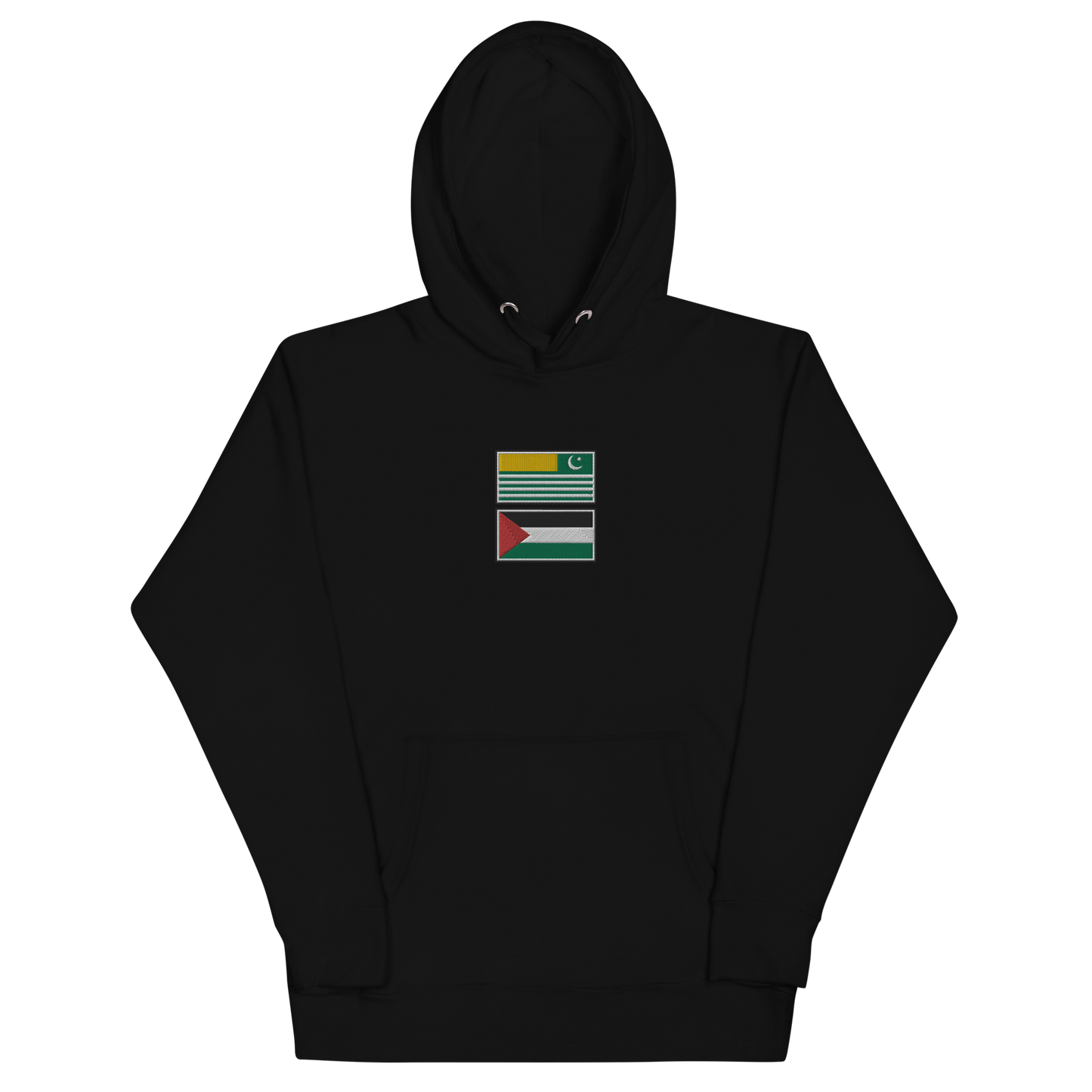 Kashmir x Palestine Embroidered Unisex Hoodie