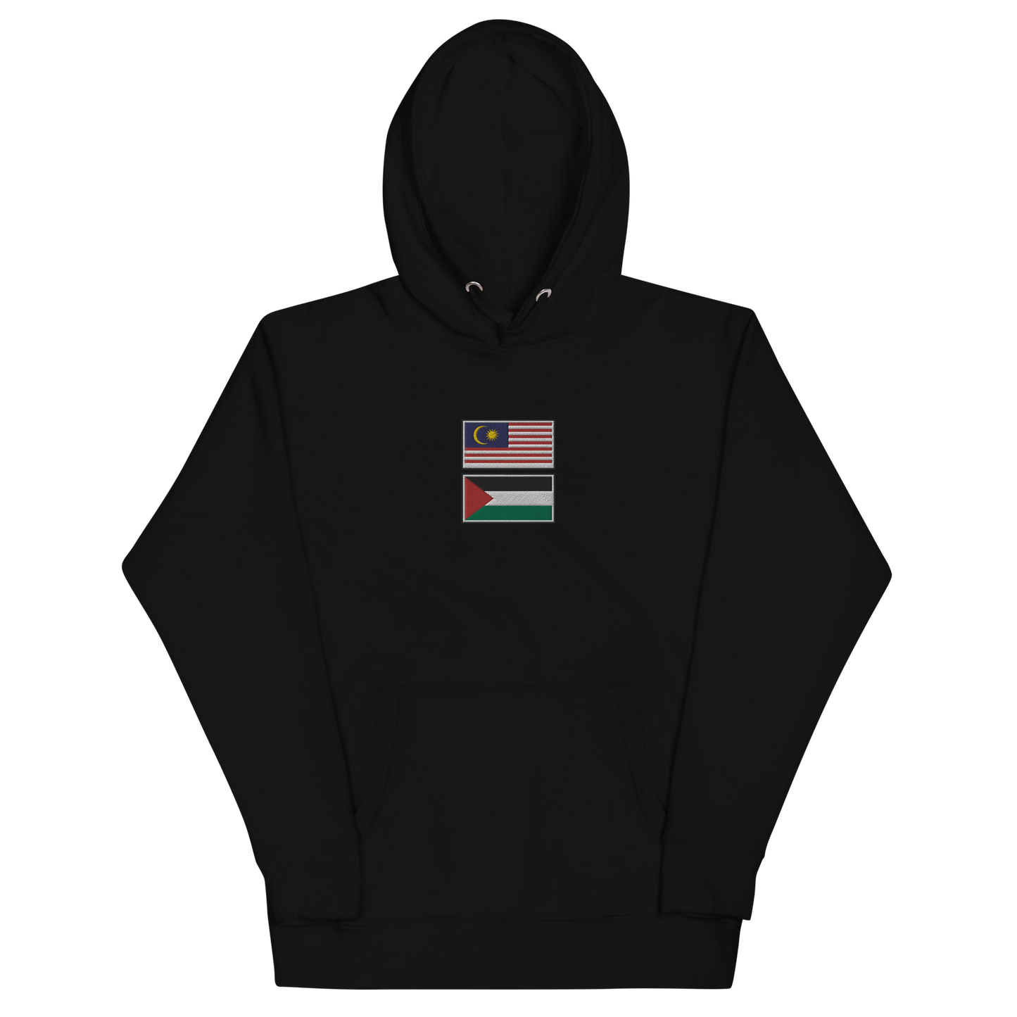 Malaysia x Palestine Embroidered Unisex Hoodie