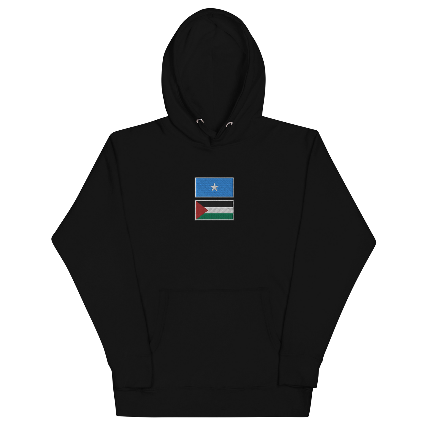 Somalia x Palestine Embroidered Unisex Hoodie