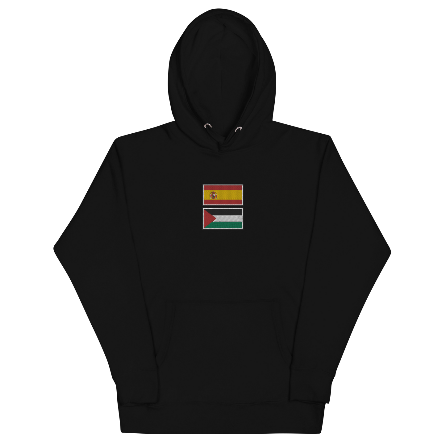 Spain x Palestine Embroidered Unisex Hoodie