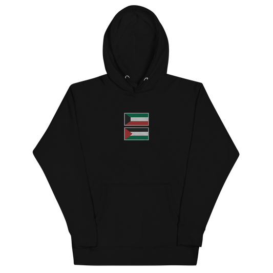 Kuwait x Palestine Embroidered Unisex Hoodie