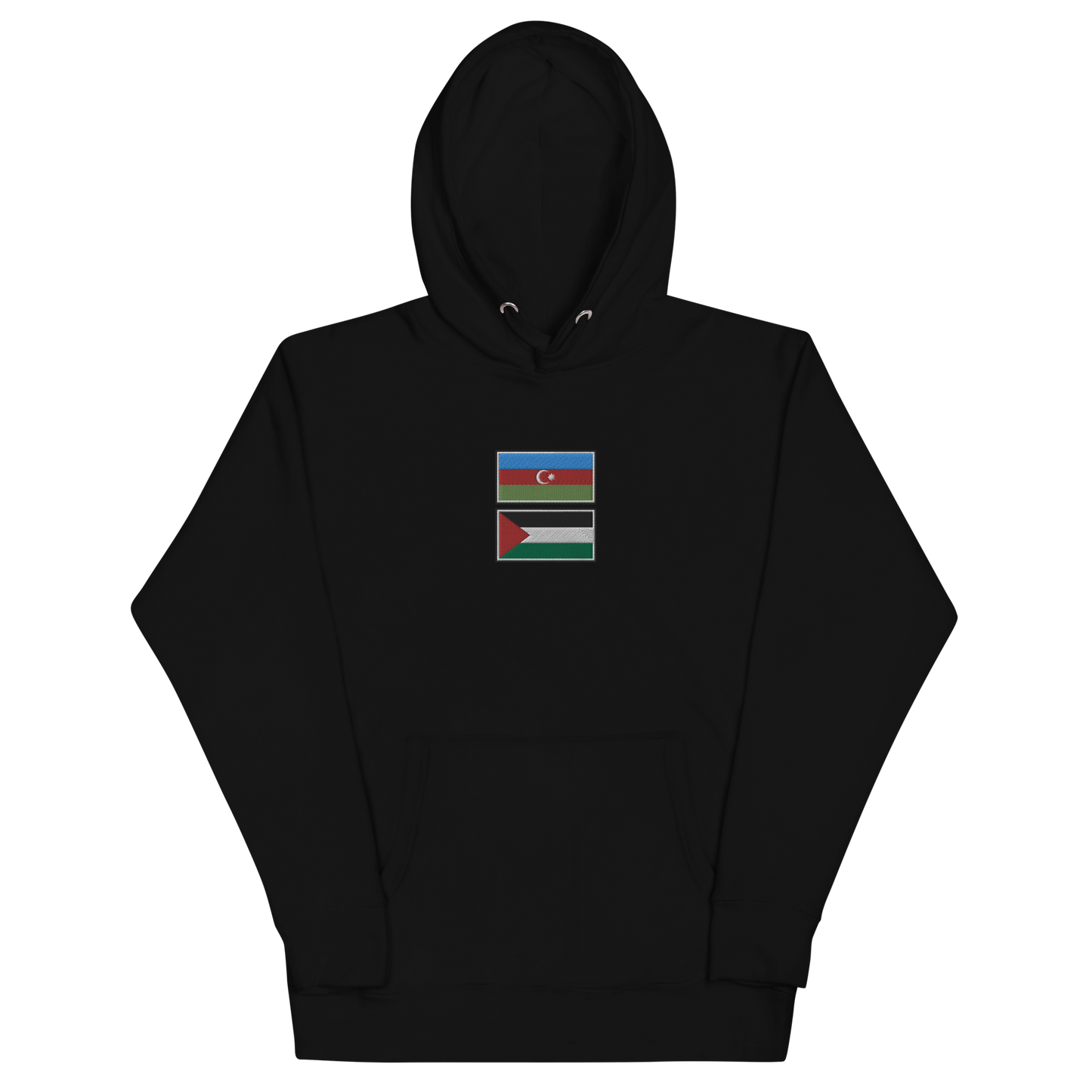 Azerbaijan x Palestine Embroidered Unisex Hoodie