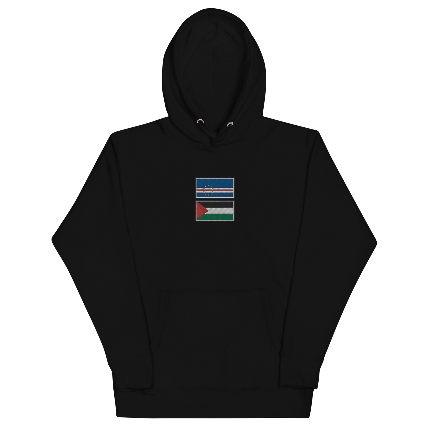 Cape Verde x Palestine Embroidered Unisex Hoodie