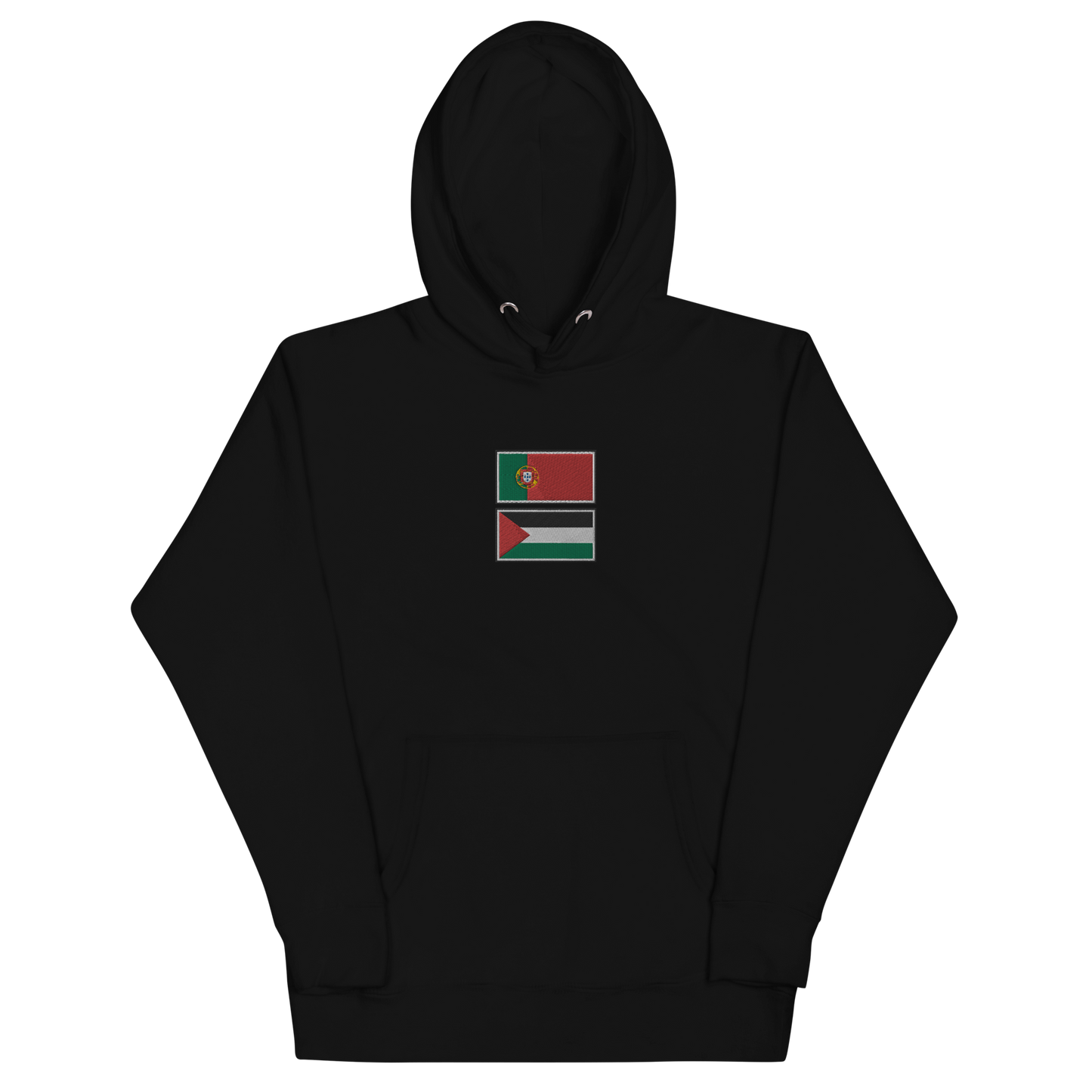 Portugal x Palestine Embroidered Unisex Hoodie