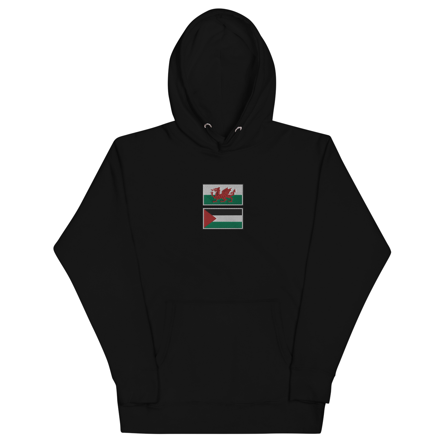 Wales x Palestine Embroidered Unisex Hoodie