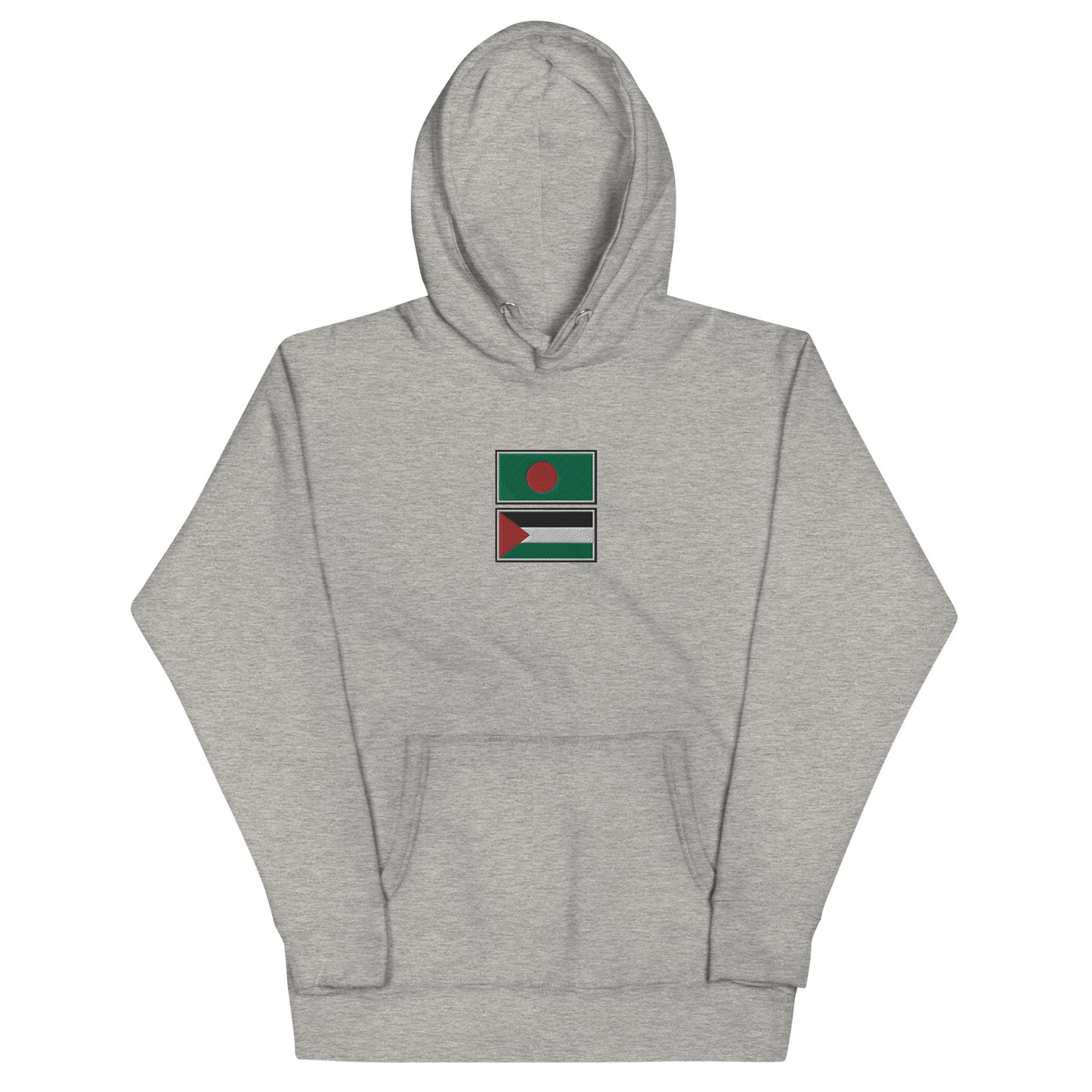 Bangladesh x Palestine Embroidered Unisex Hoodie