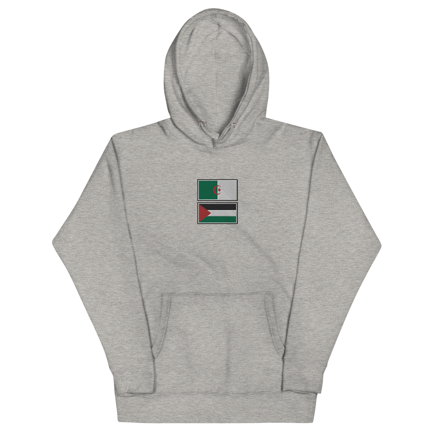 Algeria x Palestine Embroidered Unisex Hoodie