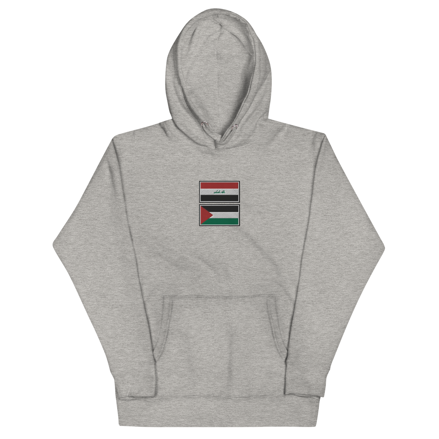 Iraq x Palestine Embroidered Unisex Hoodie