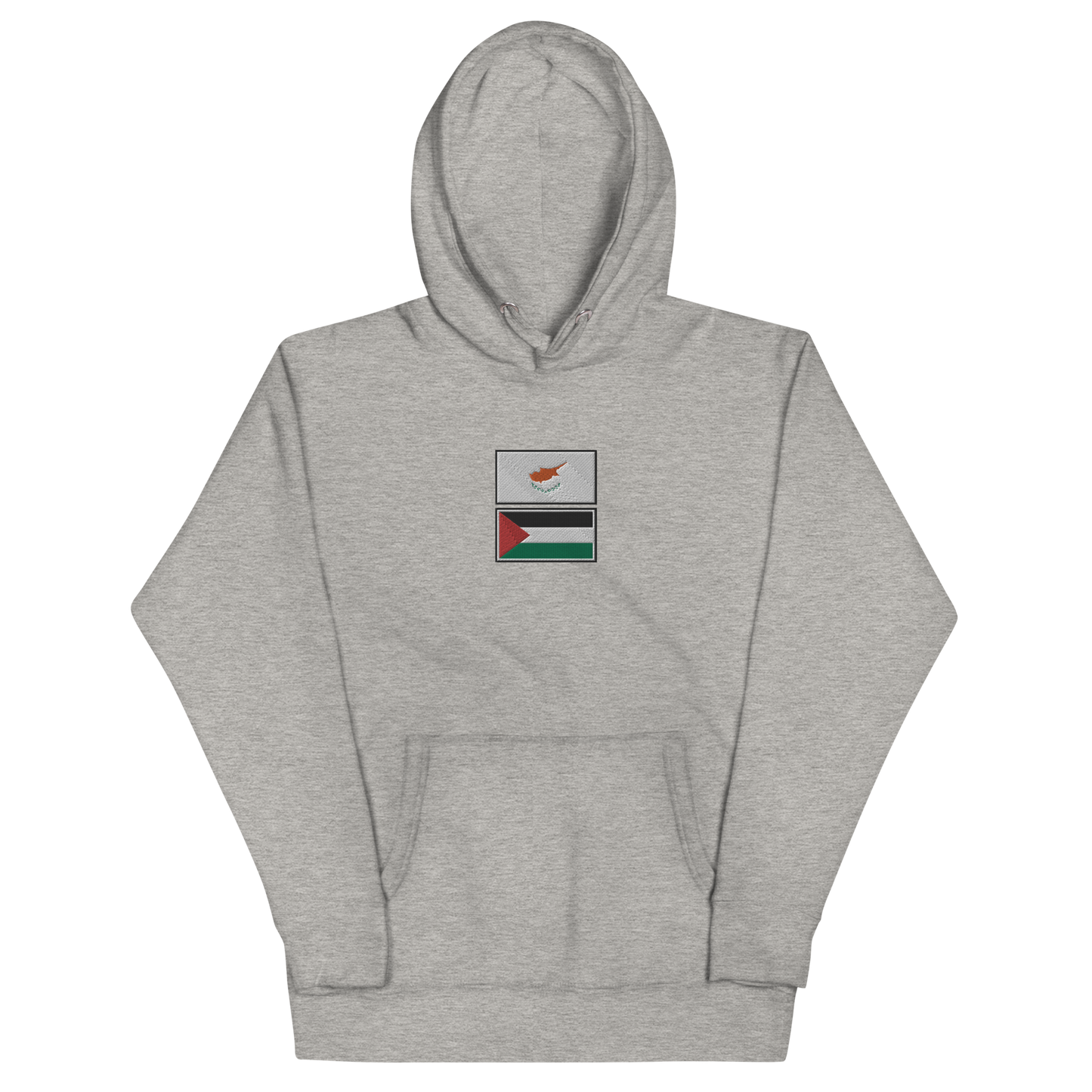 Cyprus x Palestine Embroidered Unisex Hoodie