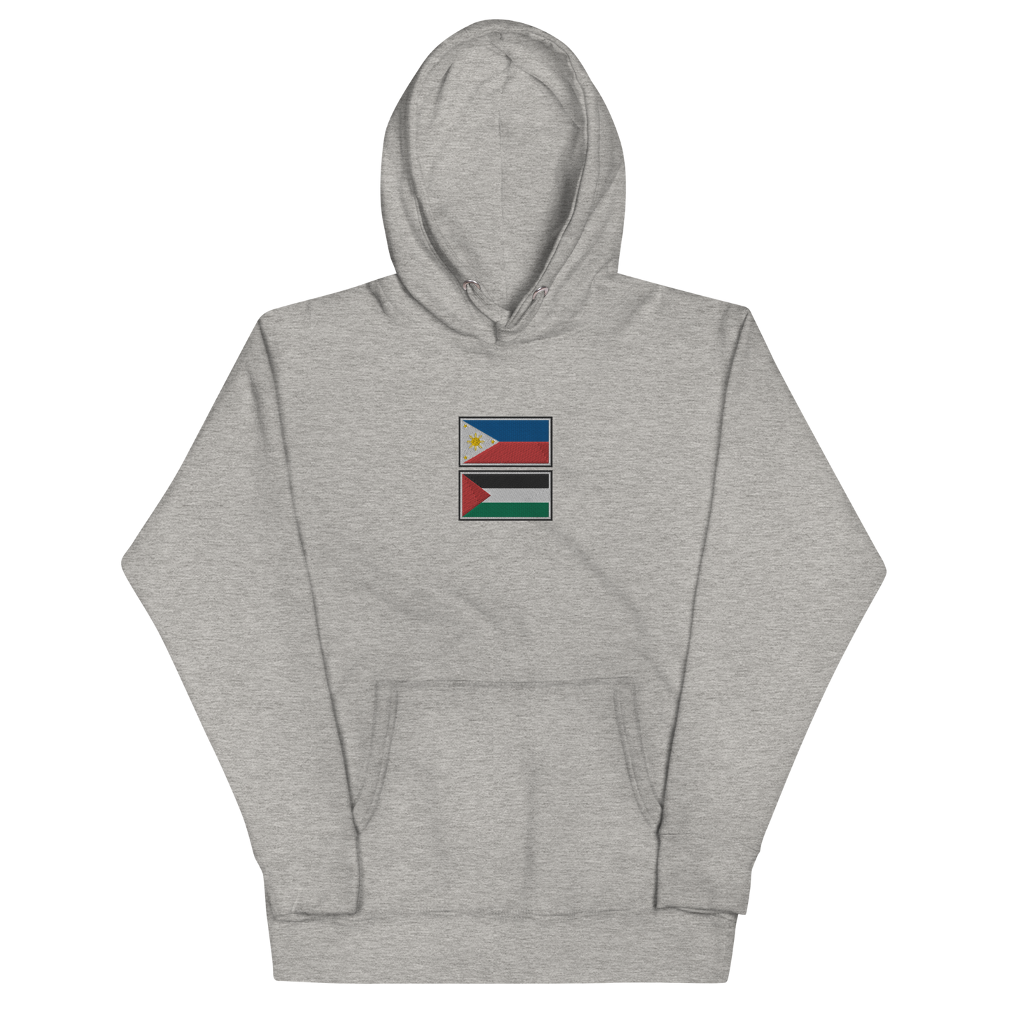 Philippines x Palestine Embroidered Unisex Hoodie