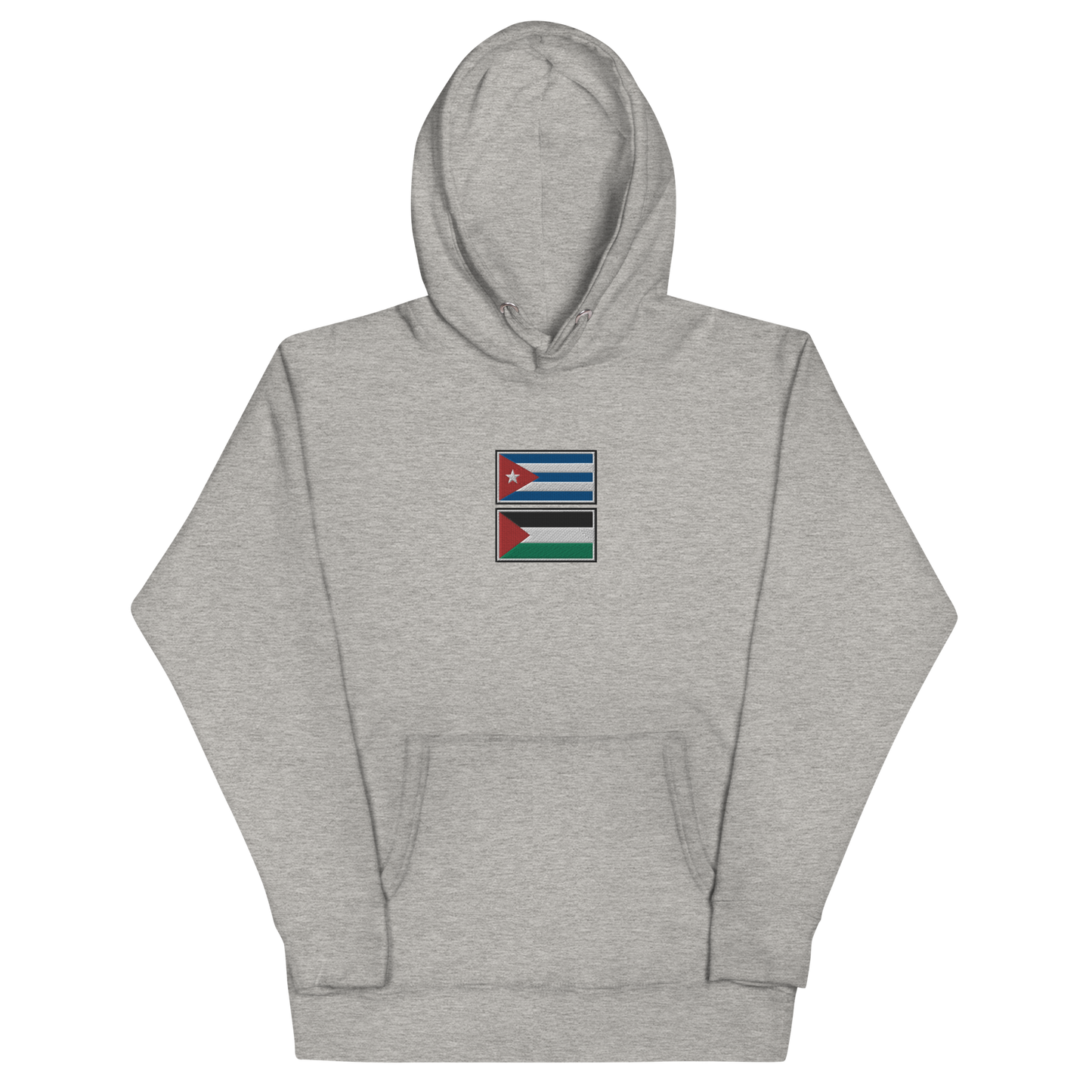 Cuba x Palestine Embroidered Unisex Hoodie