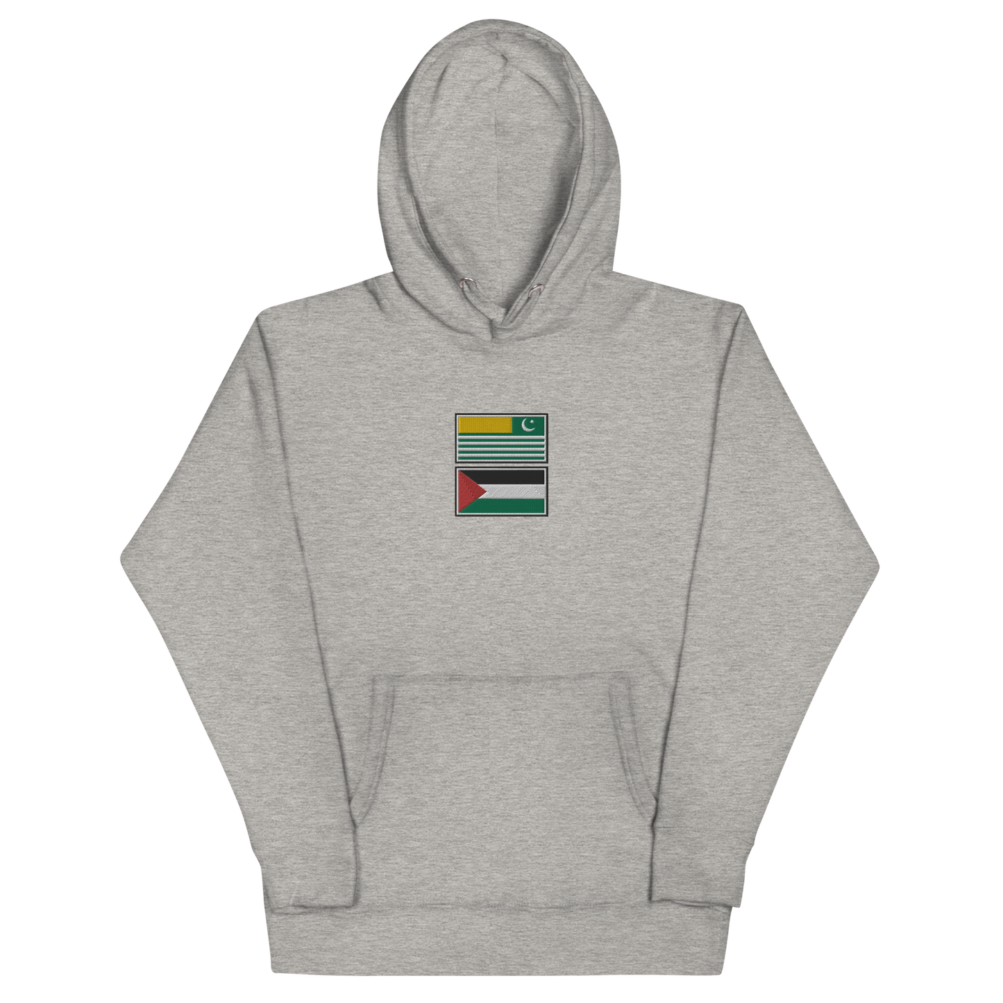 Kashmir x Palestine Embroidered Unisex Hoodie