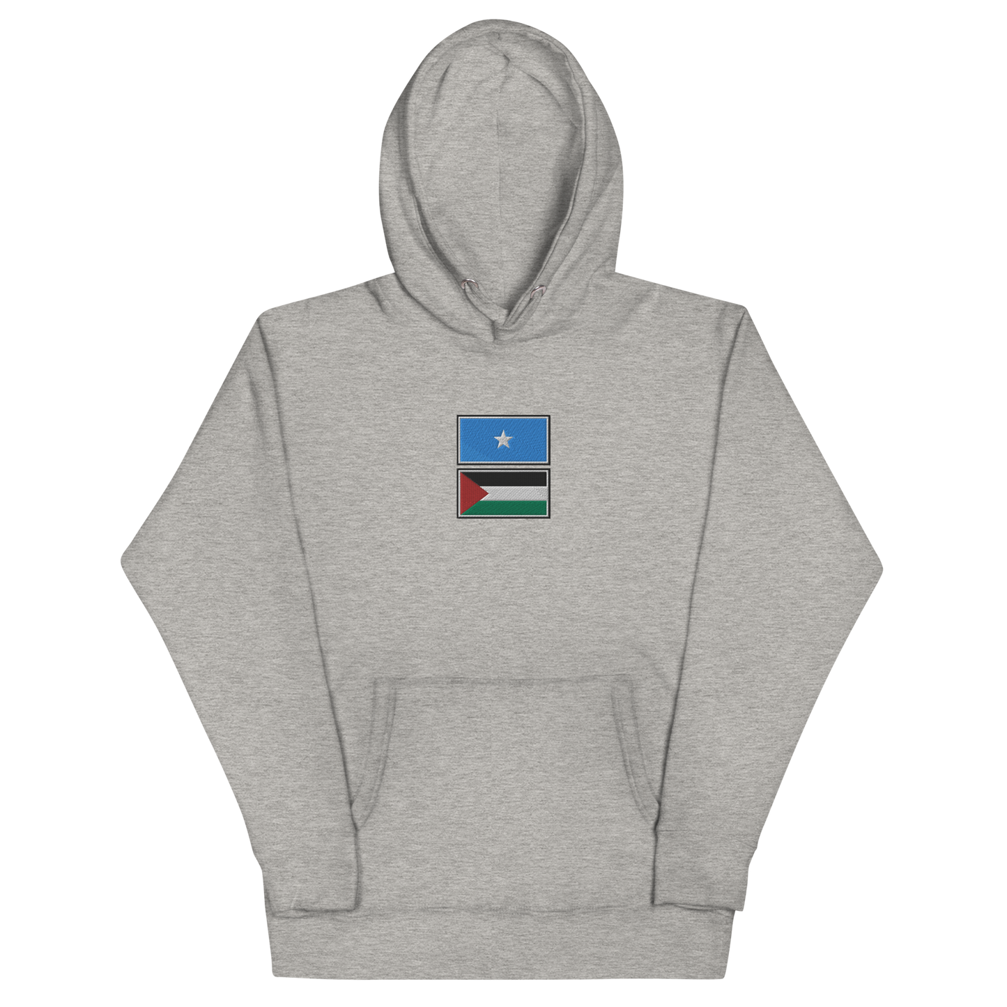 Somalia x Palestine Embroidered Unisex Hoodie