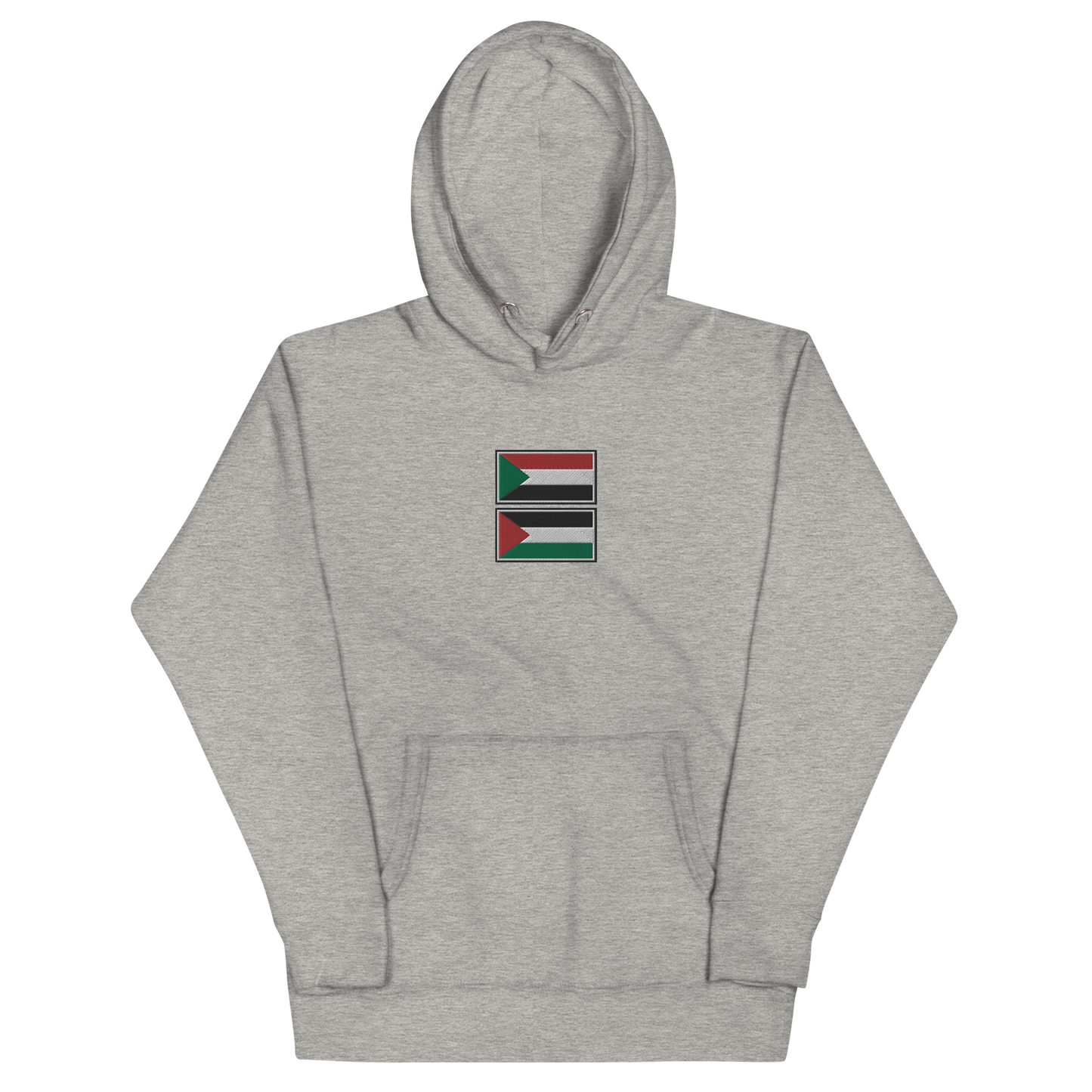 Sudan x Palestine Embroidered Unisex Hoodie