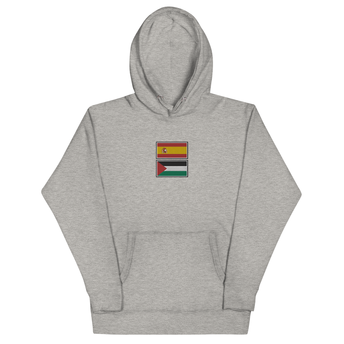 Spain x Palestine Embroidered Unisex Hoodie