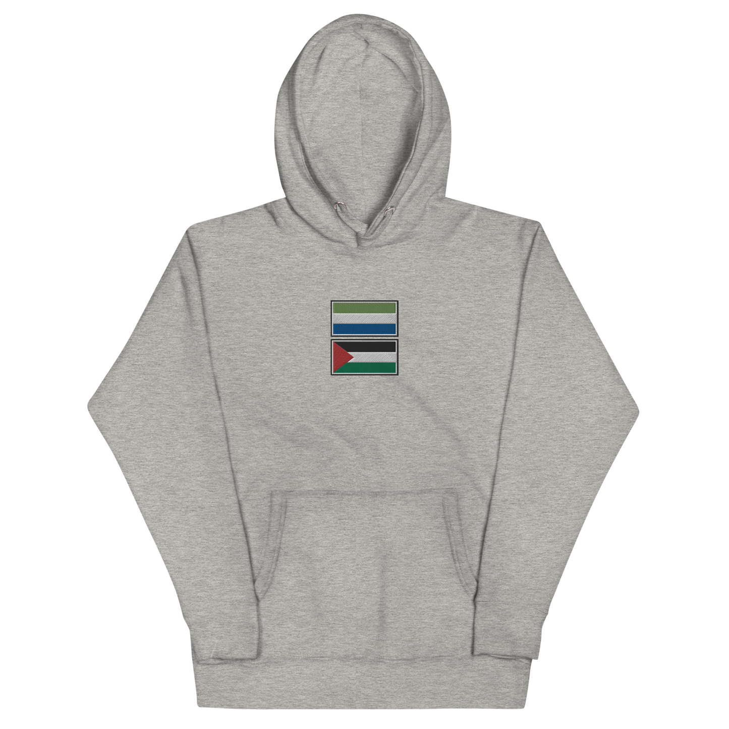 Sierra Leone x Palestine Embroidered Unisex Hoodie