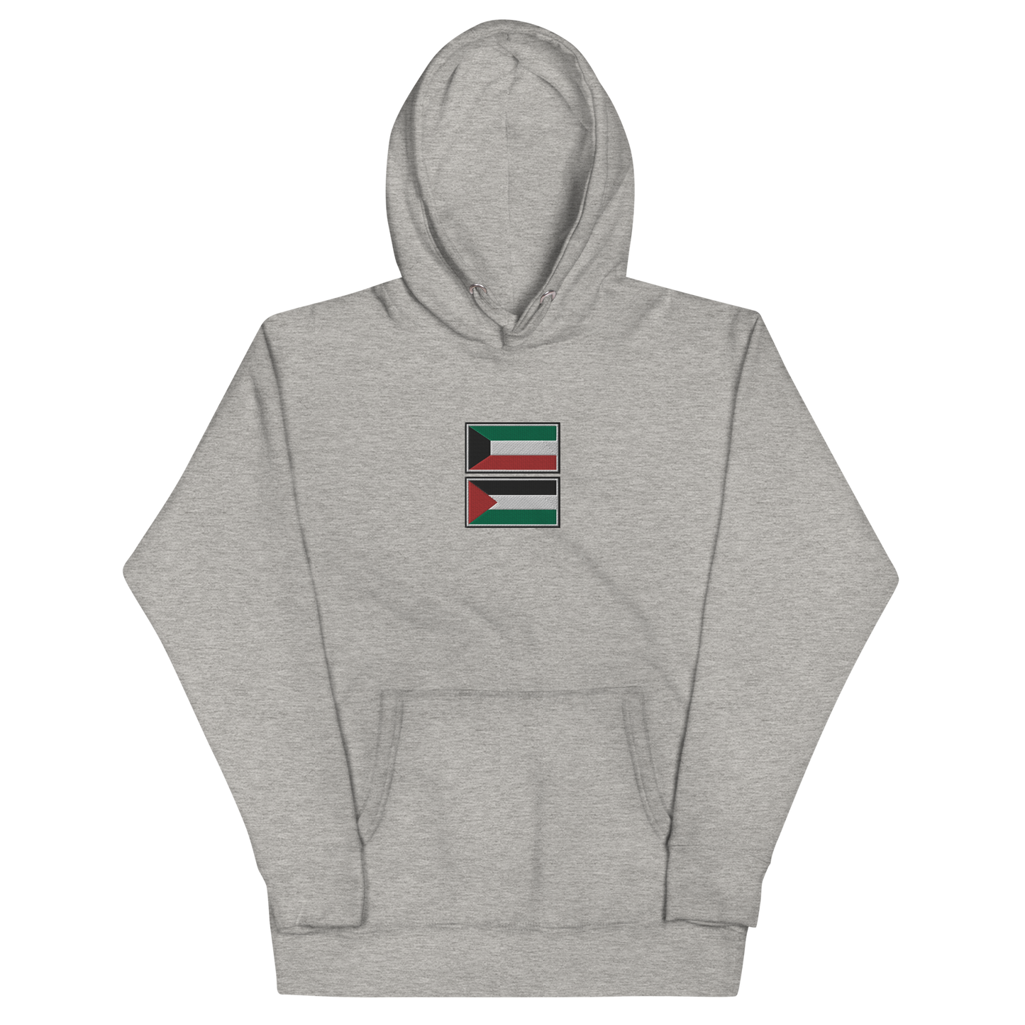 Kuwait x Palestine Embroidered Unisex Hoodie