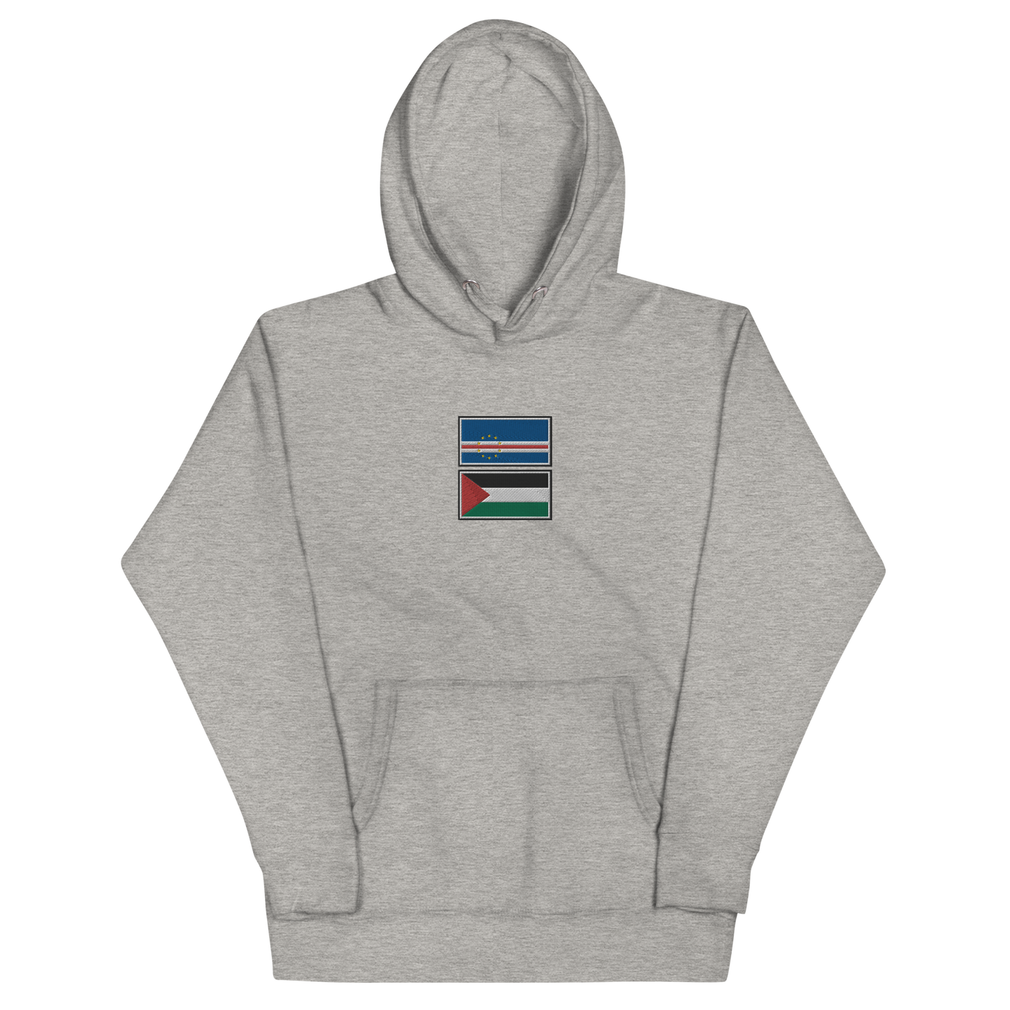 Cape Verde x Palestine Embroidered Unisex Hoodie