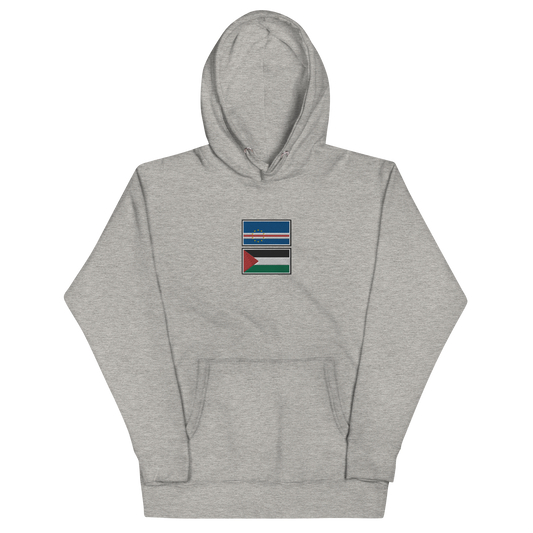 Cape Verde x Palestine Embroidered Unisex Hoodie