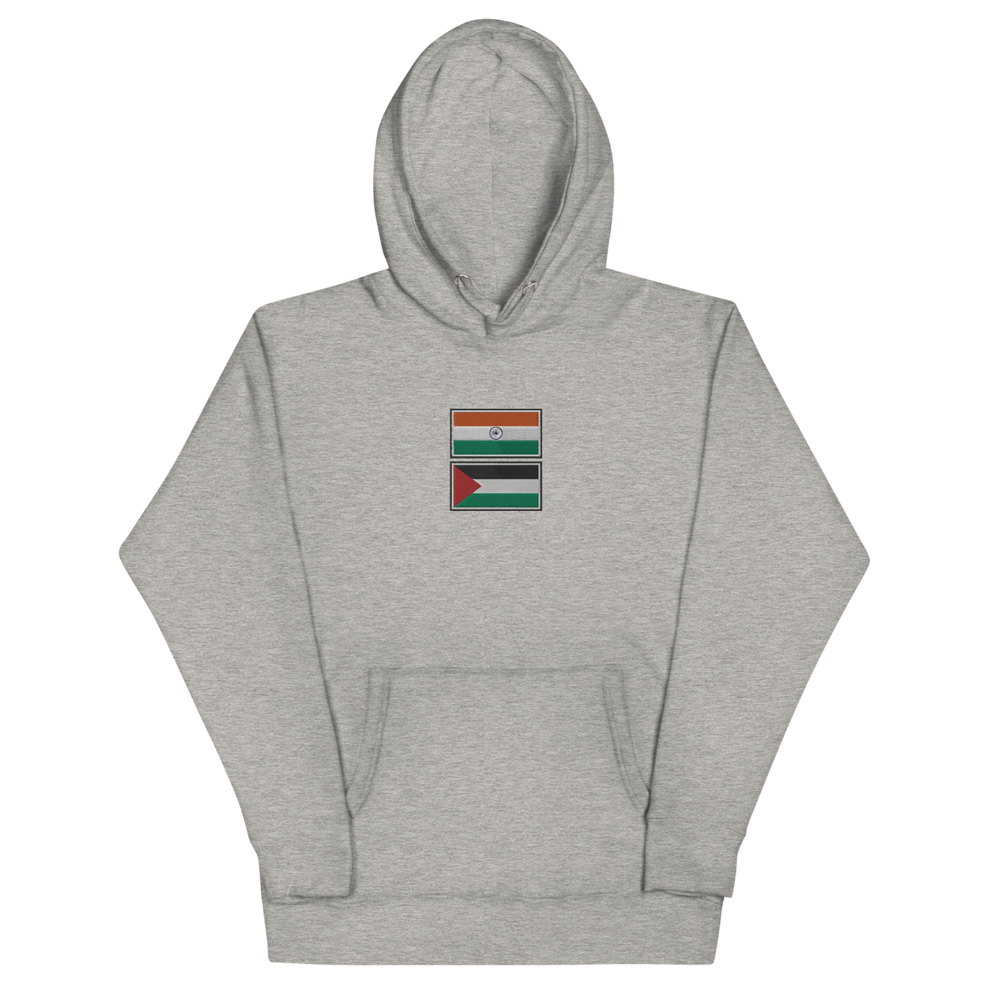 India x Palestine Embroidered Unisex Hoodie