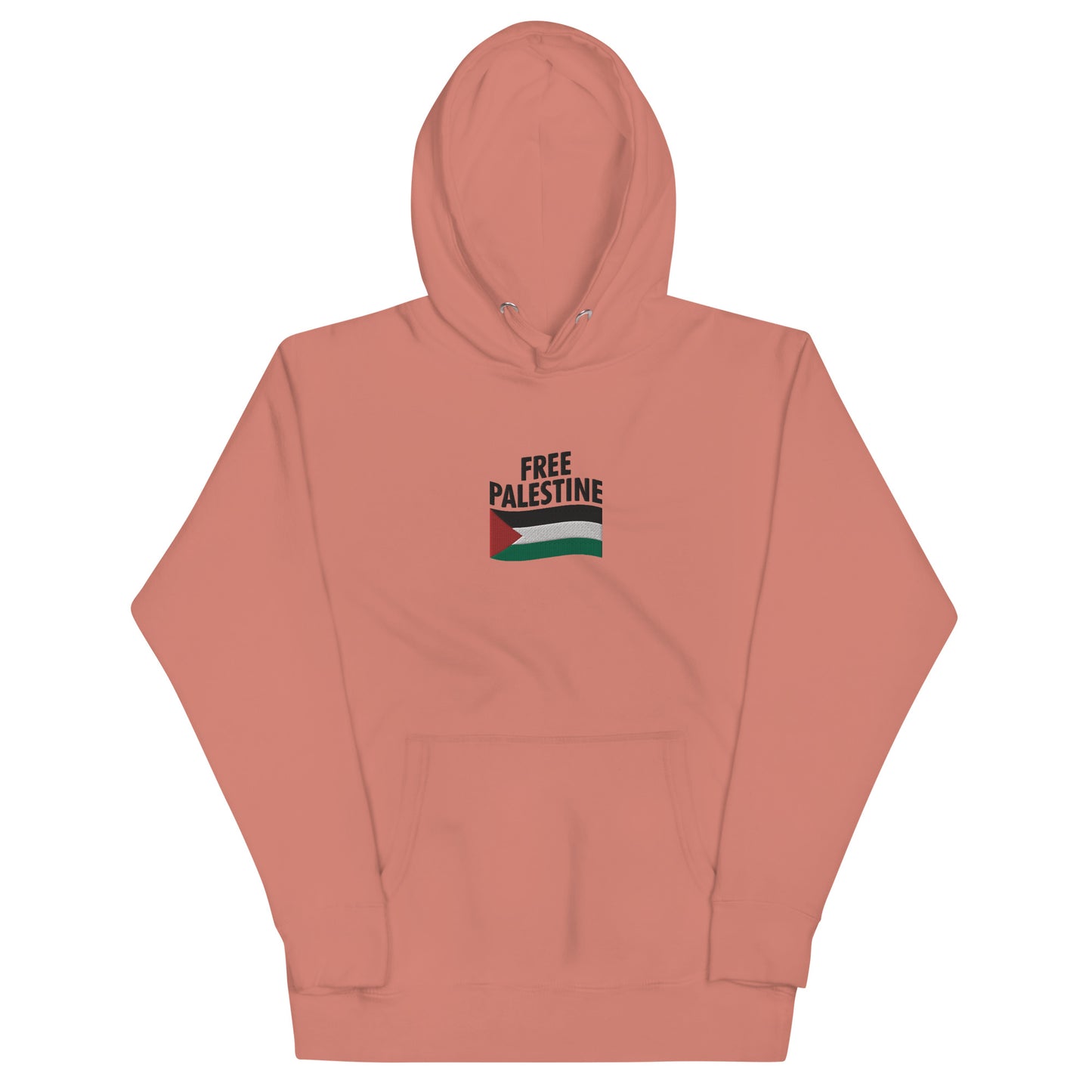 Free Palestine Flag Embroidered Unisex Hoodie