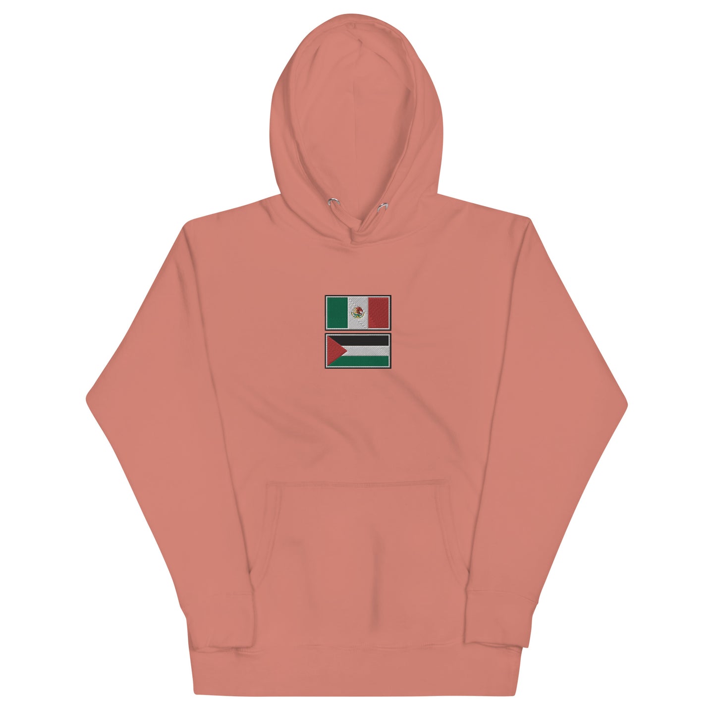 Mexico x Palestine Embroidered Unisex Hoodie