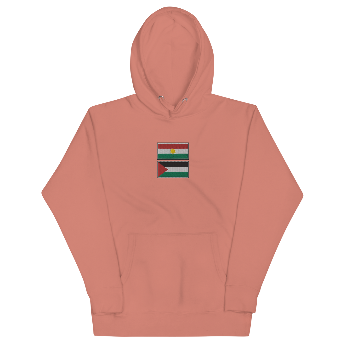 Kurdistan x Palestine Embroidered Unisex Hoodie