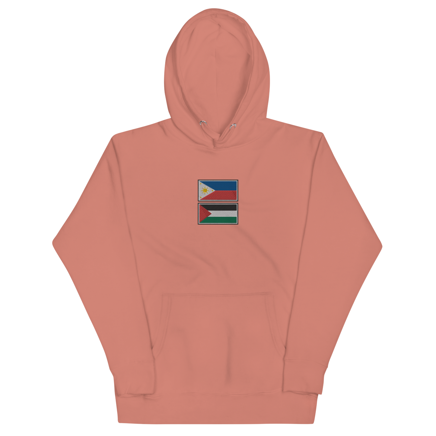 Philippines x Palestine Embroidered Unisex Hoodie