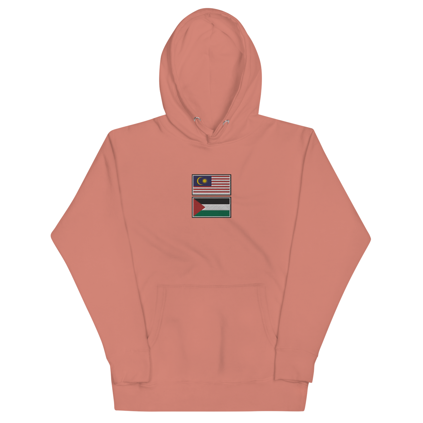 Malaysia x Palestine Embroidered Unisex Hoodie