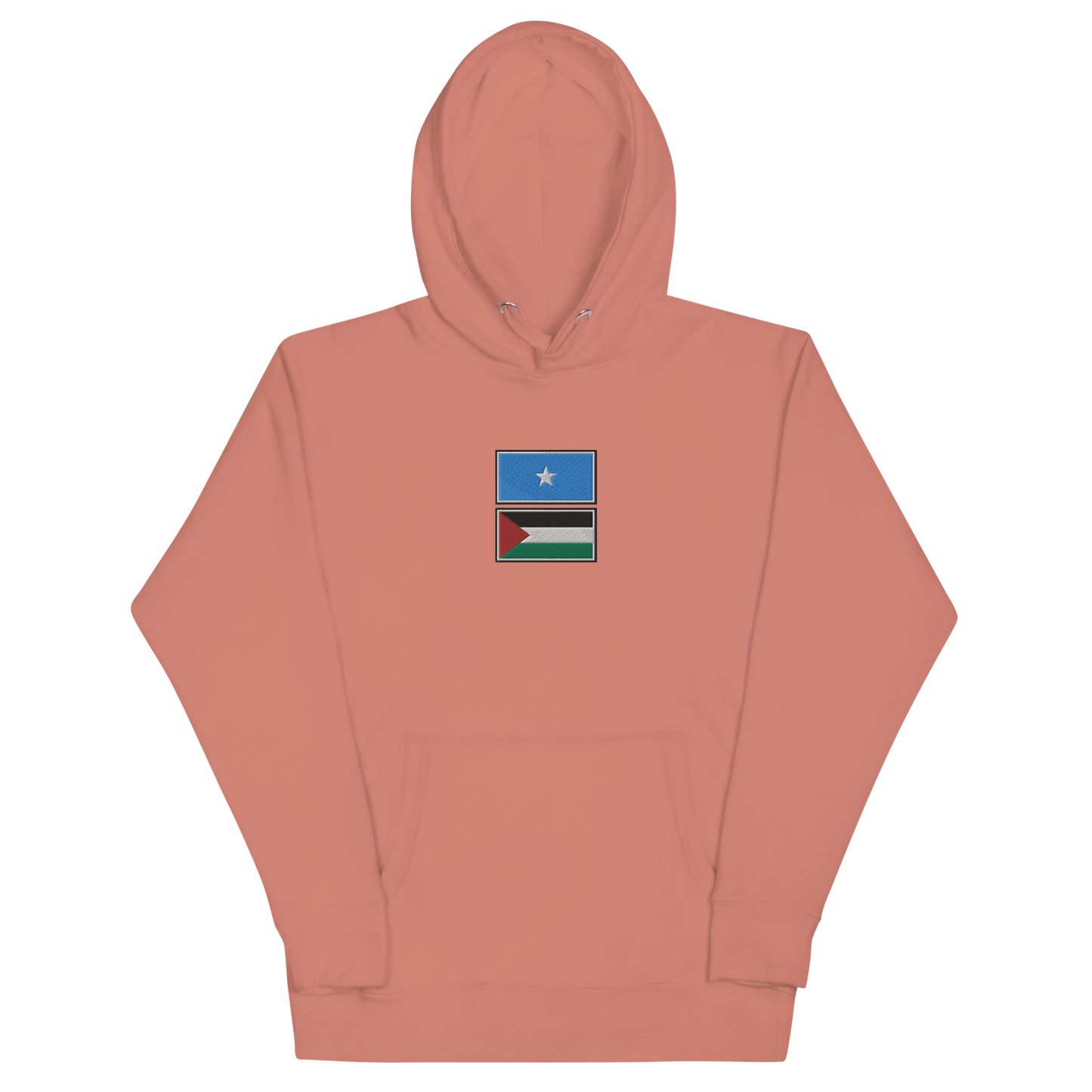 Somalia x Palestine Embroidered Unisex Hoodie