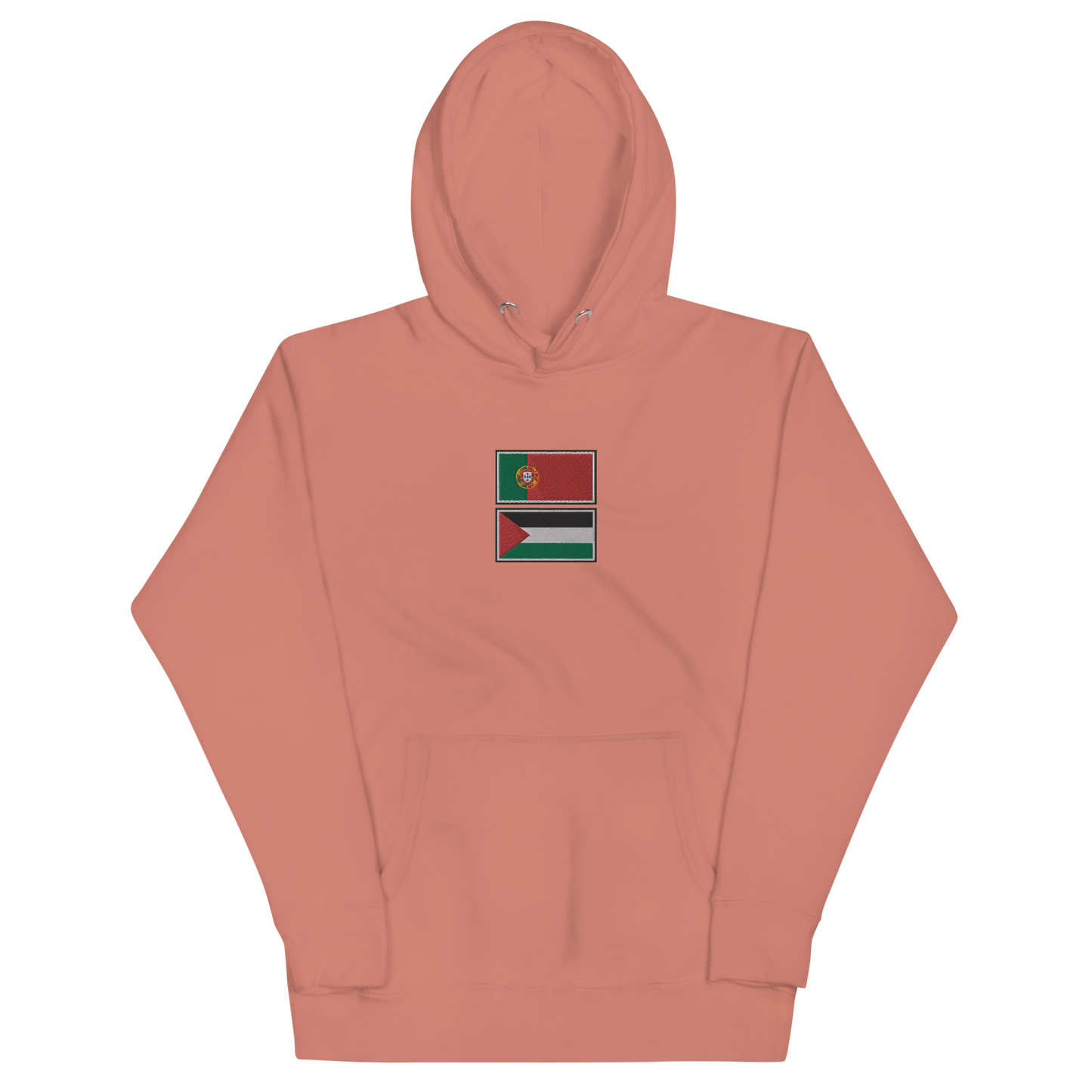 Portugal x Palestine Embroidered Unisex Hoodie