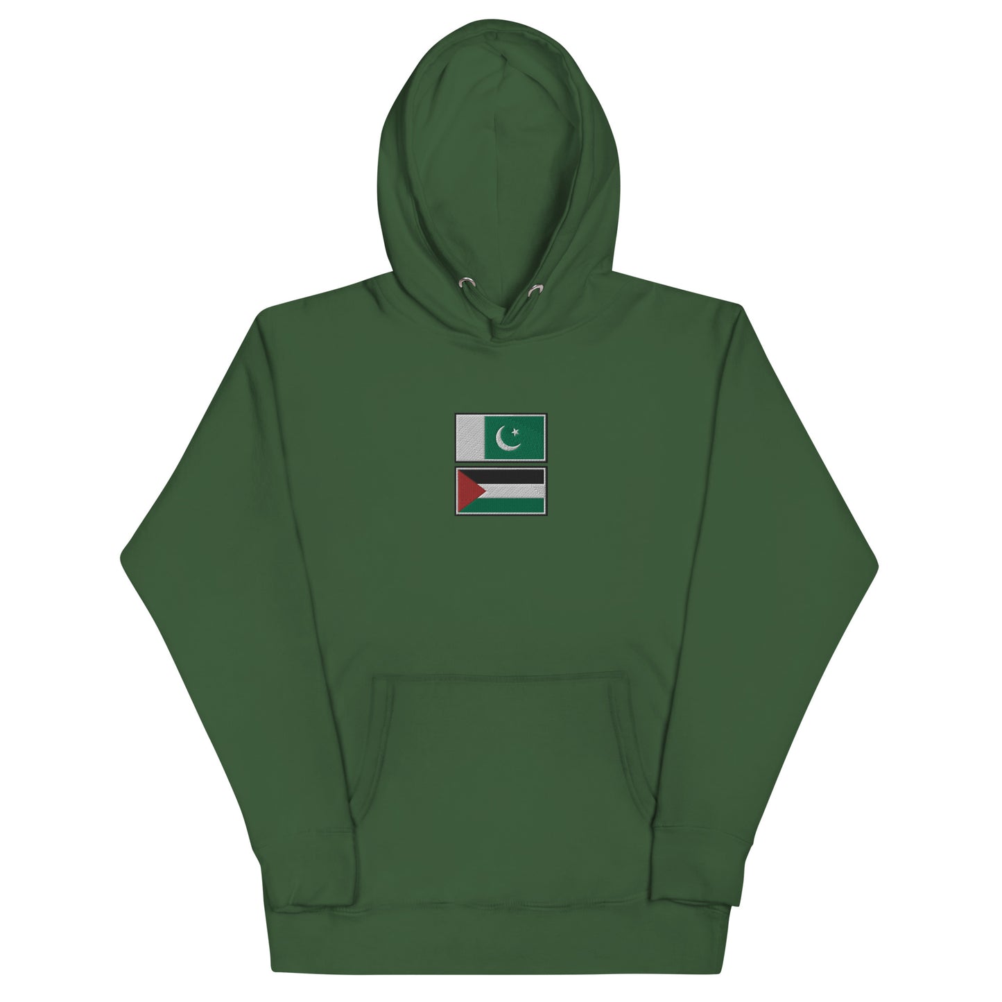 Pakistan x Palestine Embroidered Unisex Hoodie